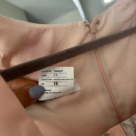 Alfred Sung Floral Corset Satin Gown - Picture 4 of 5